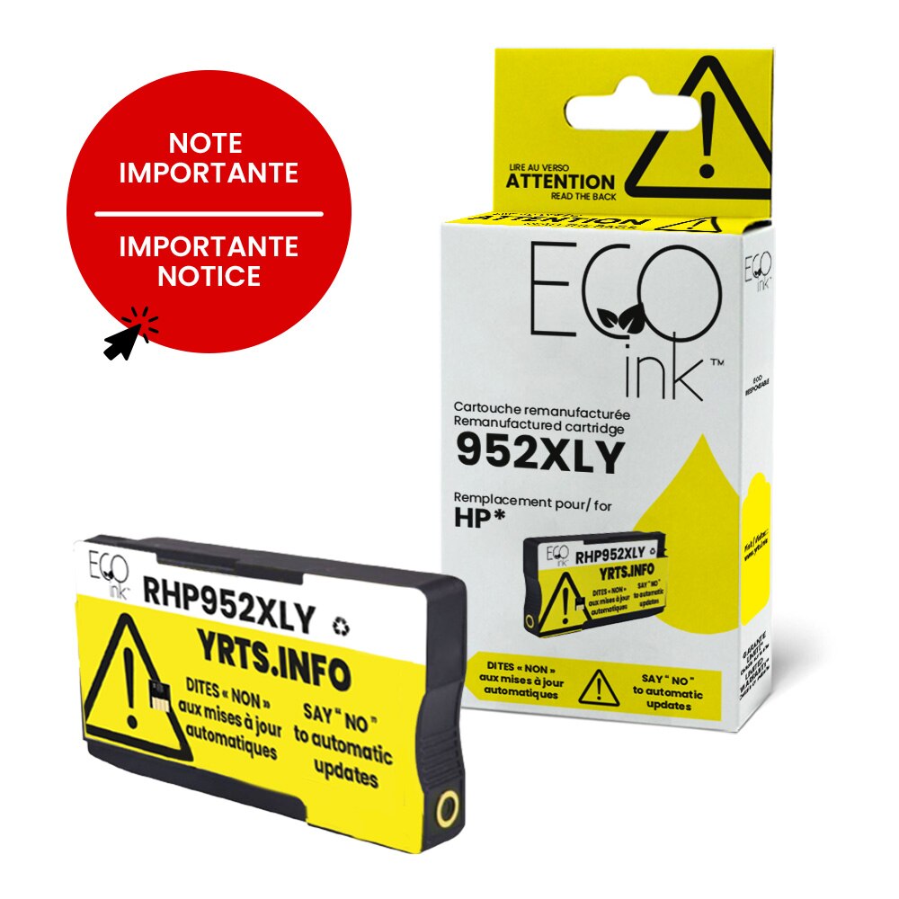 HP No.952XL L0S67AN Reman Yellow EcoInk YRTS 1.6K